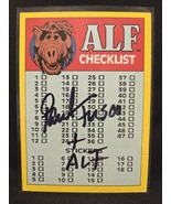 Paul Fusco Hand Signed Alf Card Autographed Sitcom 1980s Alien Auto - $30.18 CAD