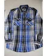 AIRWALK Boys Long Sleeve Cotton Button Down Shirt size 18 - $11.87