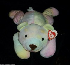 Ty 1998 Soft Baby Sherbert Tye Dye Teddy Bear Stuffed Animal Plush Pillow Pal - $19.00