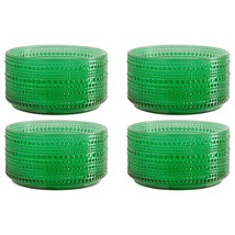 Halo Set Of 4 Hunter Green 22oz Bowls 5 in - $33.41