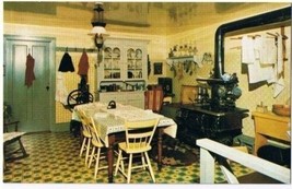 Kitchener Ontario Postcard Woodside MacKenzie King View of Kitchen - $2.96