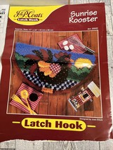VTG NIP J&amp;P Coats Sunrise Rooster Latch Hook Kit Craft Country Art #25042 *READ* - £10.96 GBP