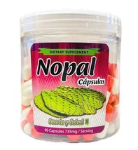 Nopal (Cactus) 90 Capsules 735mg 100% Natural - $13.85