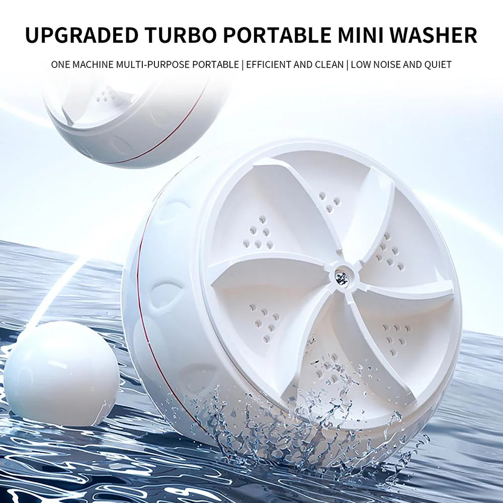 Mini Ultrasonic Washer for Baby Clothes Portable Turbo Washing Machine H... - $13.63