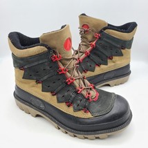 AIRWALK Hiking Boots Grip Soles &amp; Upper Brown Leather Winter Snow Men&#39;s ... - $34.60