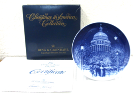 1990 Bing and Grondahl Christmas Eve at the Capitol with Box and COA  - $186.24 MXN