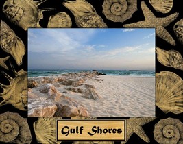 Gulf Shores Alabama Laser Engraved Wood Picture Frame (5 x 7) - £23.28 GBP