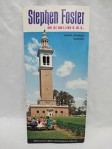 Stephan Foster Memorial White Springs Florida Brochure Pamphlet - $9.89