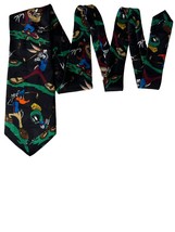 Vintage &#39;94 Looney Tunes Mania Tie Necktie Golf Golfing Bugs Bunny Taz N... - $12.59
