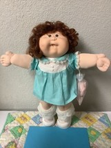 RARE Vintage Cabbage Patch Kid Girl Brown Cornsilk Hair Brown Eyes Head ... - $350.00