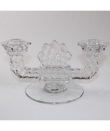 Vintage Fostoria American Double Candle Holder Elegant Clear Crystal Can... - €9,14 EUR
