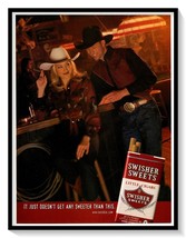 Swisher Sweets Cigars Cowboy Print Ad Vintage 2000 Magazine Advertisement - €8,42 EUR