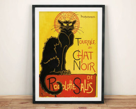 Le Chat Noir Póster: Vintage Gato Negro Nightclub Anuncio Reimpresión - £4.26 GBP+