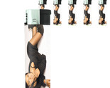 Italian Pin Up Girl D4 Lighters Set of 5 Electronic Refillable Butane  - $15.79