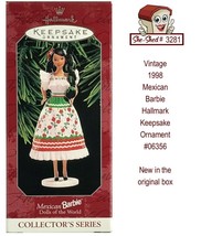 Mexican Barbie Hallmark Keepsake Ornament 06356 NIB Vintage 1998 - £11.74 GBP