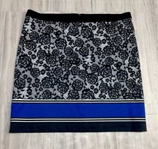 RAFAELLA Blue Mischief Gilded School Days Skirt Womens Size 14 P 14 Petite - $14.69