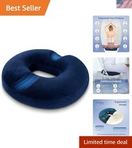 Luxury Velvet Memory Foam Seat Cushion for Tailbone Pain – Machine Washable - $29.49