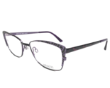Menizzi Kids Eyeglasses Frames M4034 Col.2 Purple Cat Eye Full Rim 48-18... - $46.59