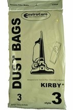 Kirby Style 3 Vacuum Cleaner Bags, EnviroCare Replacement Brand, designed to fit - £6.65 GBP