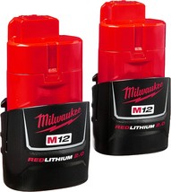 48-11-2420 M12 Redlithium 2.0 Compact Battery Packs From Milwaukee (2-Pack). - £61.30 GBP