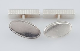 Bernhard Hertz Sterling Silver Cufflinks Made in Denmark Modernist Great - €179,71 EUR