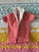 Vintage 1962 Barbie KEN #750 Original Red White Striped Terrycloth BEACH SHIRT - £9.88 GBP