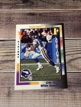 Cris Carter 1992 Wild Card #59 Minnesota Vikings Football Card - £1.17 GBP