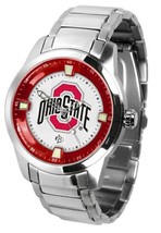 Ohio State Buckeyes Mens Titan Steel Watch, Wallet and Dog Tag - £133.69 GBP