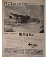 1944 Esquire Original Advertisement WWII Era MARTIN MARS Aircraft - £3.82 GBP