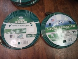 2 Flexon 5/8 in. x 25 ft. 3 Durable Tube Sprinkler Soaker Garden Hose - $19.79