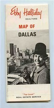 Ebby Halliday Realtors 1970 Map Of Dallas Texas - £37.28 GBP