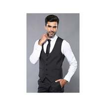 Men 3pc European Vested Suit WESSI J.VALINTIN Extra Slim Fit JV27 Black Stripe image 4