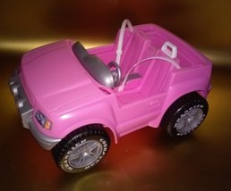 Barbie Doll Pink Jeep Wrangler Car Beach Cruiser 90s - £15.70 GBP