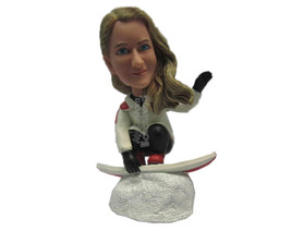 Custom Bobblehead Gorgeous Girl Skating On Ice On Her Ice Skating Board - Sports - £71.12 GBP