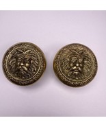 Old Man Winter Face Brass Door Knobs Pair Vtg - $474.03 CAD