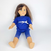 American Girl Doll Truly Me 2014 Brown Hair Blue Eyes Freckles Side Bangs Outfit - $64.35
