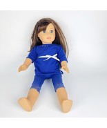 American Girl Doll Truly Me 2014 Brown Hair Blue Eyes Freckles Side Bang... - £50.49 GBP