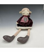 VINTAGE G.Wurm Rag Doll Cloth Gmbh + Co. KG Girl Fur Dioh Bean Germany - $754.83 MXN