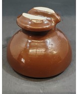 Victor Insulators Inc. Ceramic Insulator Brown Glazed Large 4&quot; X 5&quot; Sadd... - $24.74