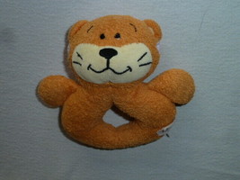 Koala Baby Orange Cat Tiger Tabby Stuffed Plush Infant Ring Rattle Toy - £15.95 GBP