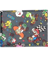 NEW BIFOLD MENS BOYS MARIO KART DONKEY KONG YOSHI TOAD LUIGI WALLET PRIN... - €15,22 EUR