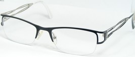 LAURA M.LAU58023 1 Schwarz/Silber Einzigartig Brille Rahmen 51-18-140mm - £51.96 GBP