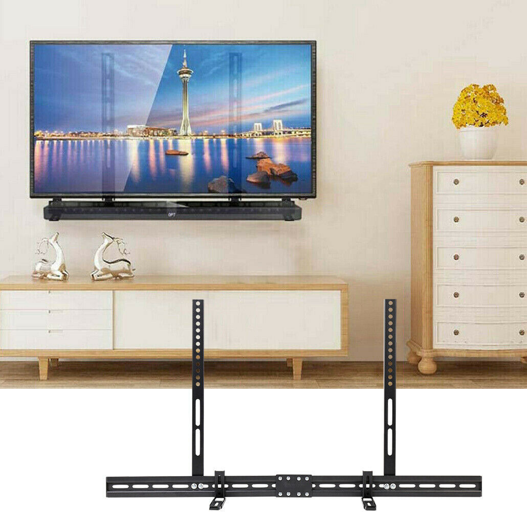 Soundbar Bracket Height Adjustable Sound Bar Rack Non-Slip Base Holder Extending