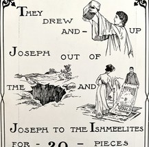 1901 Bible Passage Genesis 37:28 Victorian Word Symbol Puzzle Religious ... - $19.99