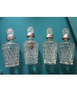 1920s 4 glass crystal Imperiale Eau De Cologne perfume bottles by Boldoot - $211.80 CAD