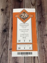 Baltimore Orioles Opening Day 4/3/2017 25th Anniversary Camden Yards Ticket Stub - £17.18 GBP