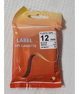 12mm Black on White Label Tape Cassette UB-MK231 231 - NEW/SEALED ***FRE... - €4,89 EUR