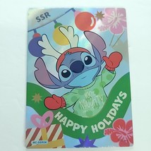 Stitch 2023 Card Fun Disney 100 Years Festival Christmas SSR Happy Holidays - £6.62 GBP