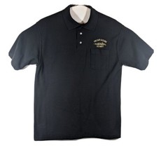 Tin Can Sailors Polo Mens Large USN Sailor Black Genuine - $18.46
