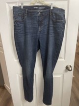 Old Navy jeans women size 18 mid rise curvy plus medium wash skinny blue... - £11.03 GBP